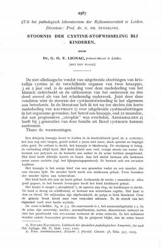 Eerste pagina van het artikel zoals het is gepubliceerd in het tijdschrift