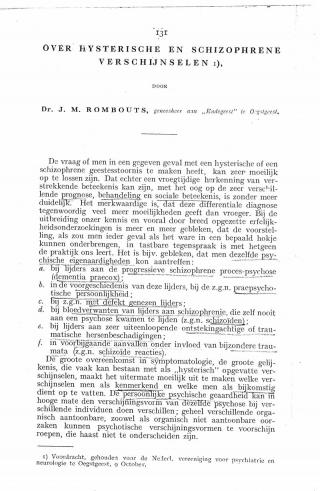 Eerste pagina van het artikel zoals het is gepubliceerd in het tijdschrift