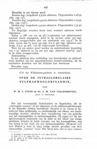 Eerste pagina van het artikel zoals het is gepubliceerd in het tijdschrift