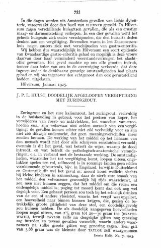 Eerste pagina van het artikel zoals het is gepubliceerd in het tijdschrift