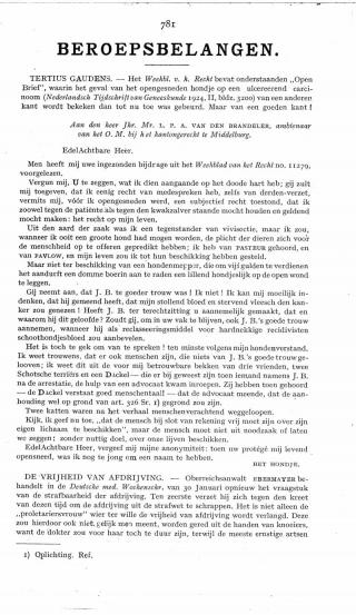 Eerste pagina van het artikel zoals het is gepubliceerd in het tijdschrift