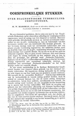 Eerste pagina van het artikel zoals het is gepubliceerd in het tijdschrift