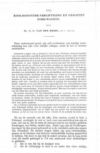 Eerste pagina van het artikel zoals het is gepubliceerd in het tijdschrift