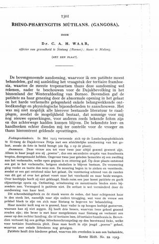 Eerste pagina van het artikel zoals het is gepubliceerd in het tijdschrift