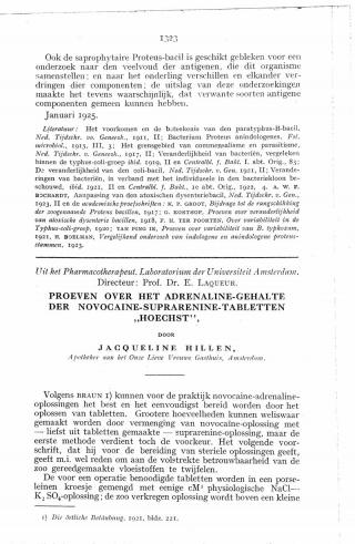 Eerste pagina van het artikel zoals het is gepubliceerd in het tijdschrift