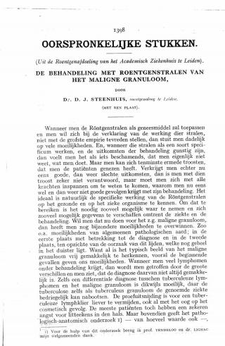 Eerste pagina van het artikel zoals het is gepubliceerd in het tijdschrift