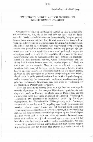 Eerste pagina van het artikel zoals het is gepubliceerd in het tijdschrift