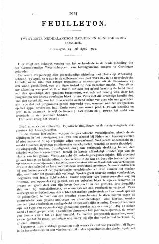 Eerste pagina van het artikel zoals het is gepubliceerd in het tijdschrift