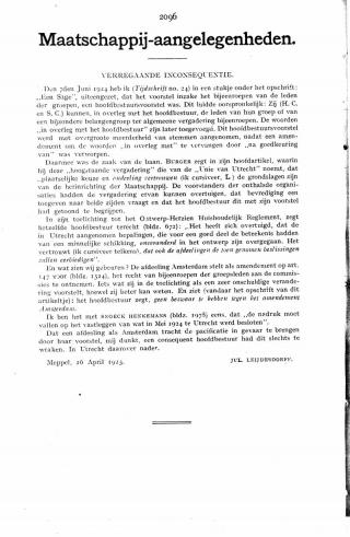 Eerste pagina van het artikel zoals het is gepubliceerd in het tijdschrift