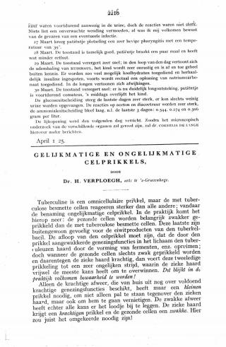 Eerste pagina van het artikel zoals het is gepubliceerd in het tijdschrift