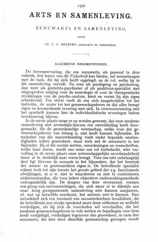 Eerste pagina van het artikel zoals het is gepubliceerd in het tijdschrift