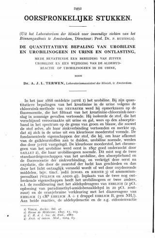 Eerste pagina van het artikel zoals het is gepubliceerd in het tijdschrift