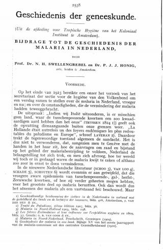 Eerste pagina van het artikel zoals het is gepubliceerd in het tijdschrift