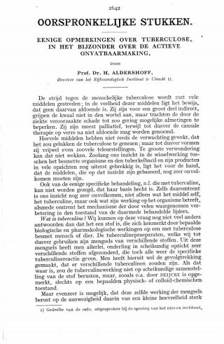 Eerste pagina van het artikel zoals het is gepubliceerd in het tijdschrift