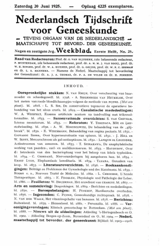 Eerste pagina van het artikel zoals het is gepubliceerd in het tijdschrift