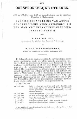 Eerste pagina van het artikel zoals het is gepubliceerd in het tijdschrift