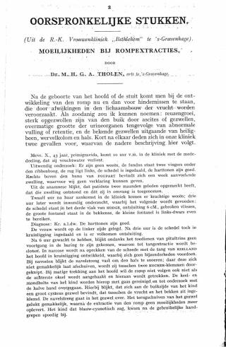 Eerste pagina van het artikel zoals het is gepubliceerd in het tijdschrift