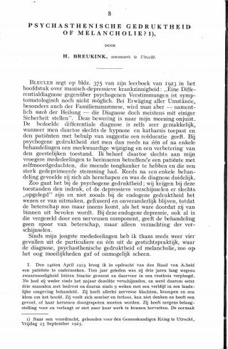 Eerste pagina van het artikel zoals het is gepubliceerd in het tijdschrift