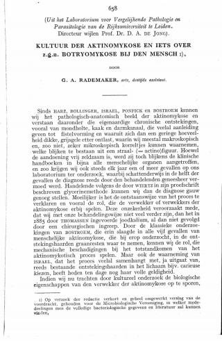 Eerste pagina van het artikel zoals het is gepubliceerd in het tijdschrift