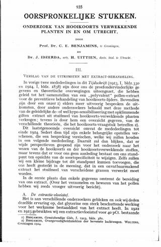 Eerste pagina van het artikel zoals het is gepubliceerd in het tijdschrift