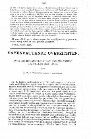 Eerste pagina van het artikel zoals het is gepubliceerd in het tijdschrift