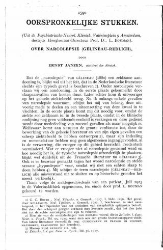 Eerste pagina van het artikel zoals het is gepubliceerd in het tijdschrift