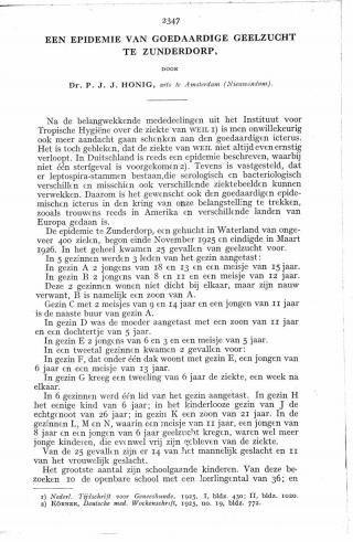 Eerste pagina van het artikel zoals het is gepubliceerd in het tijdschrift