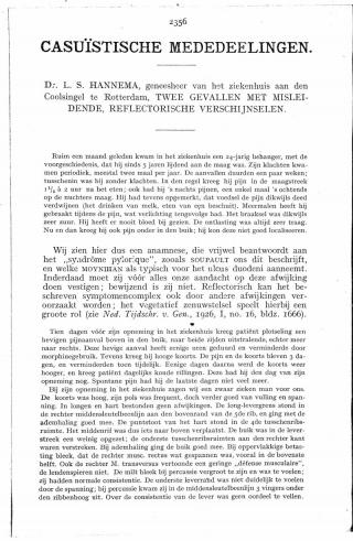 Eerste pagina van het artikel zoals het is gepubliceerd in het tijdschrift