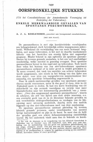 Eerste pagina van het artikel zoals het is gepubliceerd in het tijdschrift