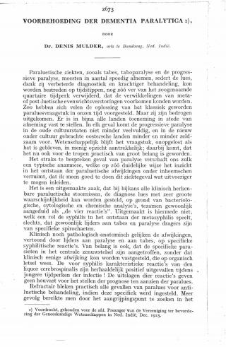 Eerste pagina van het artikel zoals het is gepubliceerd in het tijdschrift