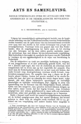 Eerste pagina van het artikel zoals het is gepubliceerd in het tijdschrift