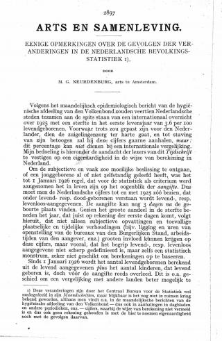 Eerste pagina van het artikel zoals het is gepubliceerd in het tijdschrift