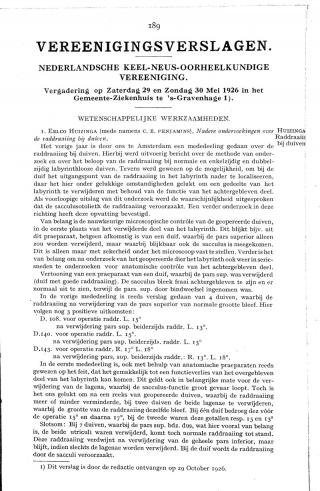 Eerste pagina van het artikel zoals het is gepubliceerd in het tijdschrift