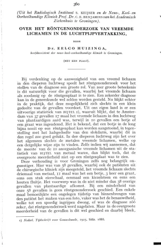 Eerste pagina van het artikel zoals het is gepubliceerd in het tijdschrift