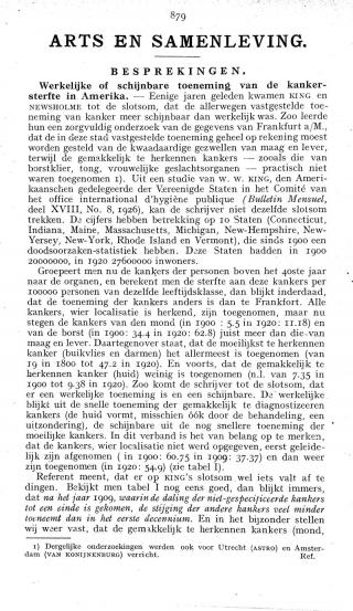 Eerste pagina van het artikel zoals het is gepubliceerd in het tijdschrift