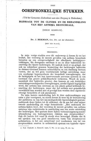 Eerste pagina van het artikel zoals het is gepubliceerd in het tijdschrift