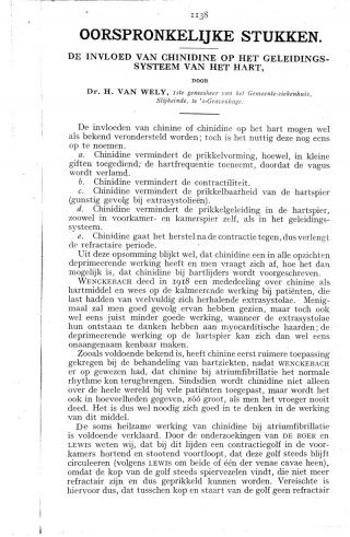 Eerste pagina van het artikel zoals het is gepubliceerd in het tijdschrift