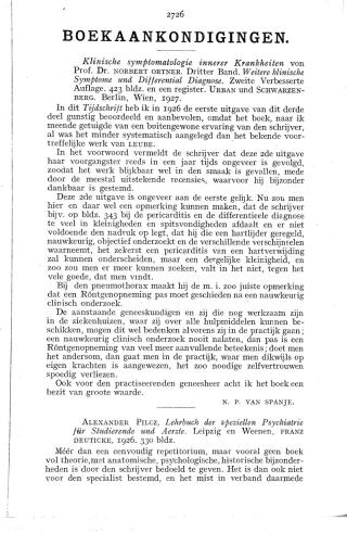 Eerste pagina van het artikel zoals het is gepubliceerd in het tijdschrift