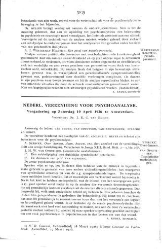 Eerste pagina van het artikel zoals het is gepubliceerd in het tijdschrift