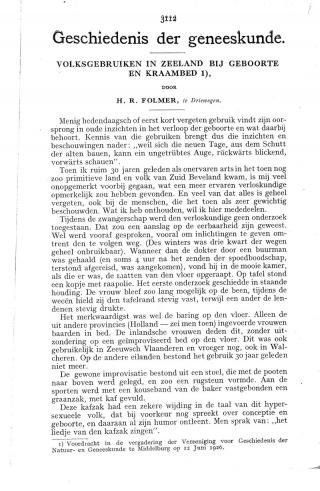 Eerste pagina van het artikel zoals het is gepubliceerd in het tijdschrift