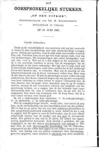 Eerste pagina van het artikel zoals het is gepubliceerd in het tijdschrift