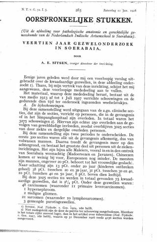 Eerste pagina van het artikel zoals het is gepubliceerd in het tijdschrift