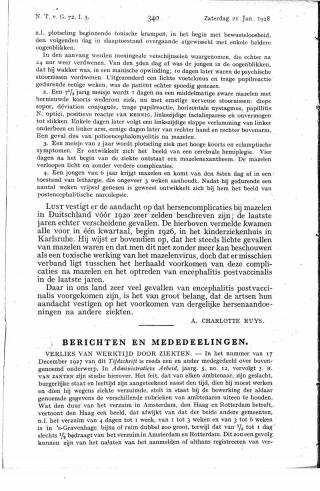 Eerste pagina van het artikel zoals het is gepubliceerd in het tijdschrift