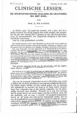 Eerste pagina van het artikel zoals het is gepubliceerd in het tijdschrift