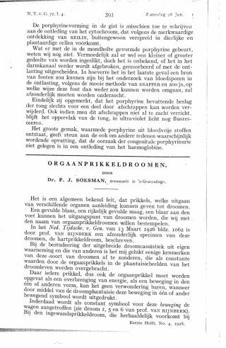Eerste pagina van het artikel zoals het is gepubliceerd in het tijdschrift