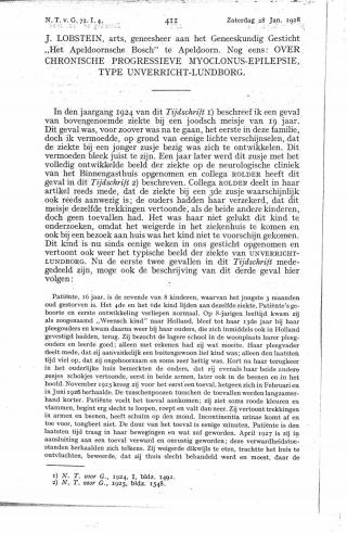 Eerste pagina van het artikel zoals het is gepubliceerd in het tijdschrift