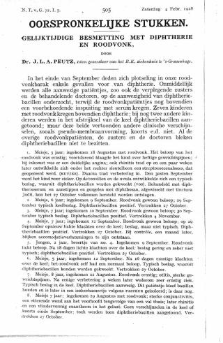 Eerste pagina van het artikel zoals het is gepubliceerd in het tijdschrift