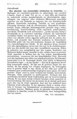 Eerste pagina van het artikel zoals het is gepubliceerd in het tijdschrift