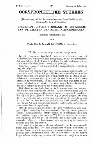 Eerste pagina van het artikel zoals het is gepubliceerd in het tijdschrift