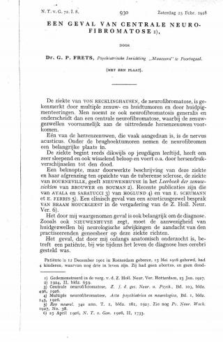 Eerste pagina van het artikel zoals het is gepubliceerd in het tijdschrift